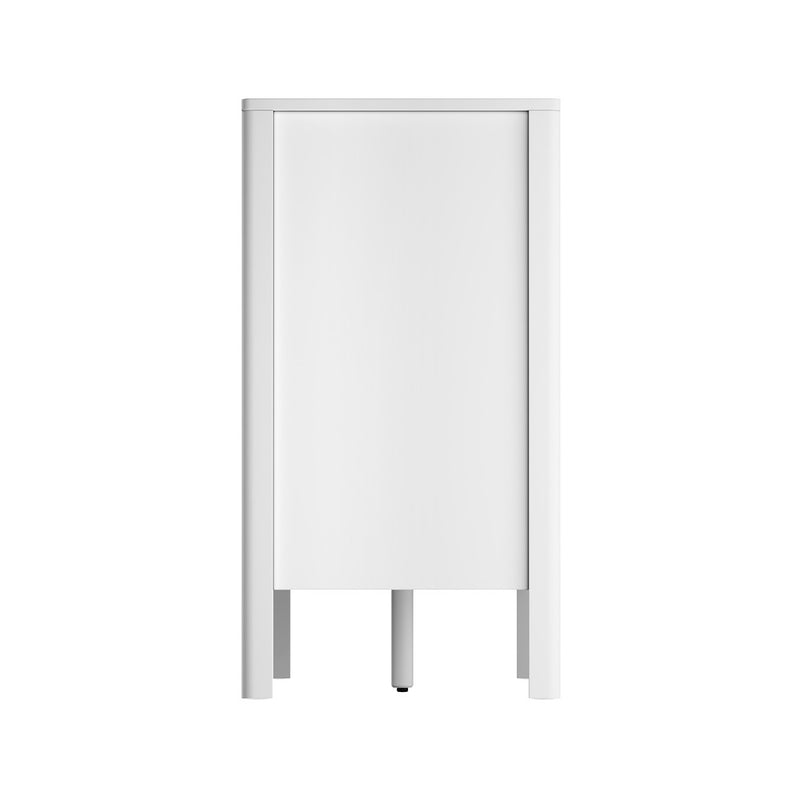 Oikiture 6 Chest Of Drawers Dresser Lowboy Handle-Free White