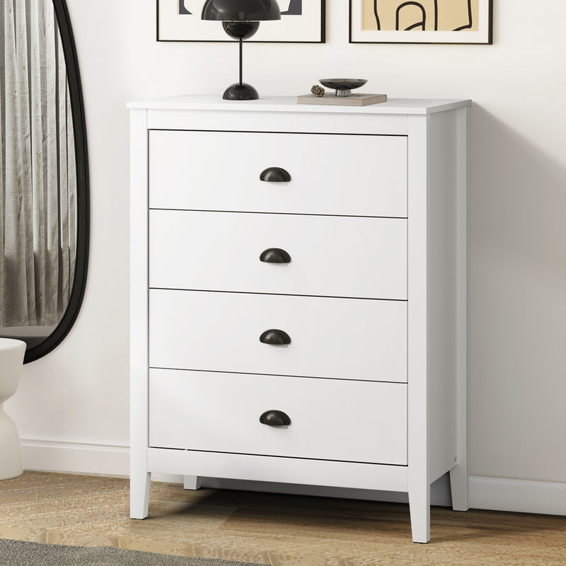 Oikiture 4 Chest of Drawers Dresser Vintage
