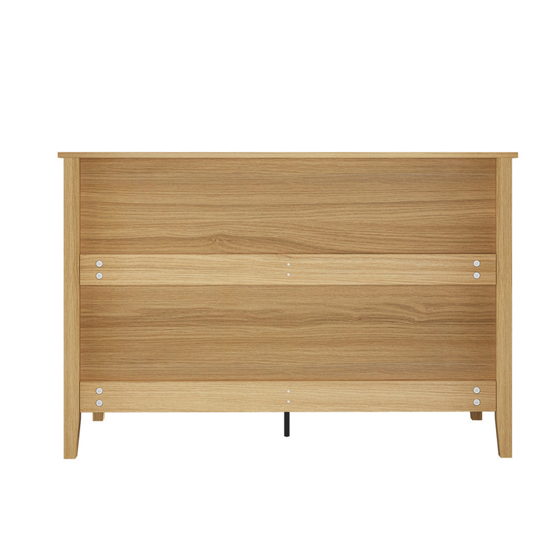 Oikiture 6 Chest of Drawers Dresser Tallboy Natural