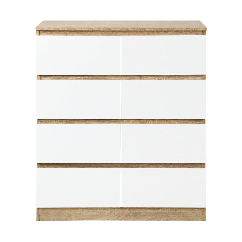 Oikiture Chest of Drawers 8 Drawers Tallboy