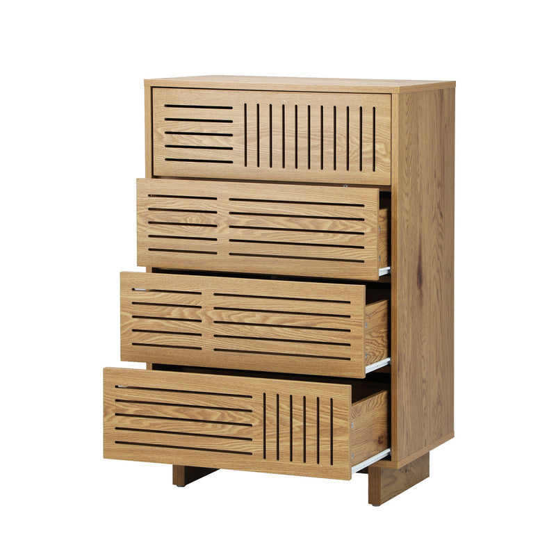 Oikiture TV Cabinet Entertainment Unit Wooden Storage Shelf 180cm