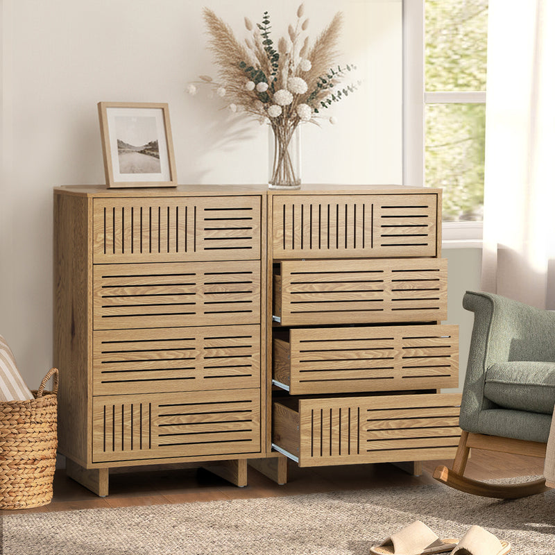 Oikiture TV Cabinet Entertainment Unit Wooden Storage Shelf 180cm