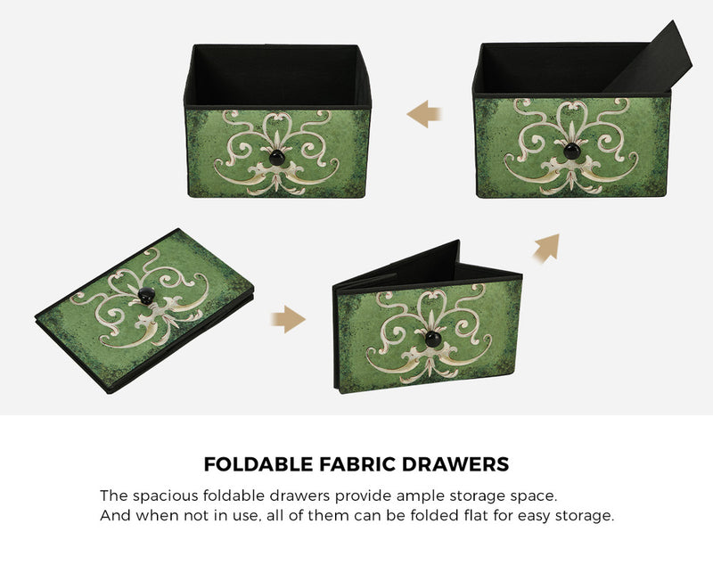 Oikiture 10 Chest of Drawers Fabric Cabinet Tower Tallboy Dresser