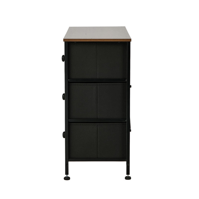 Oikiture 6 Chest of Drawers Fabric Storage Cabinet Lowboy Organizer
