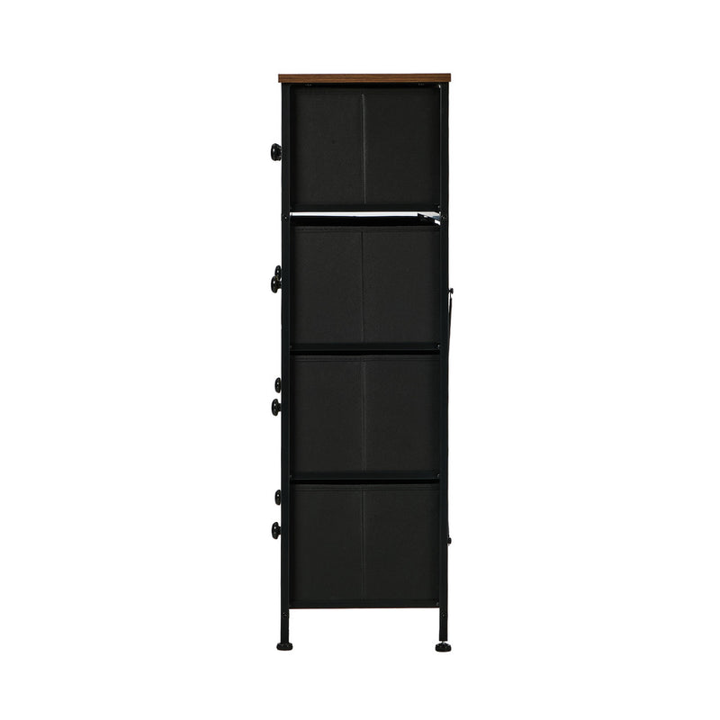 Oikiture 9 Chest of Drawers Fabric Dresser Vintage Tallboy Organizer