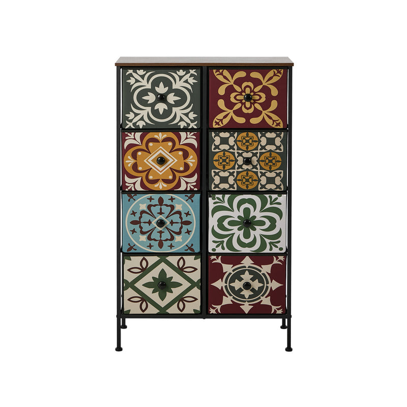 Oikiture 8 Chest Of Drawers Retro Tallboy Dresser Foldable Fabric