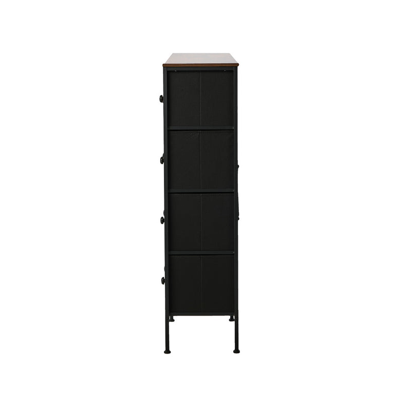 Oikiture 8 Chest Of Drawers Retro Tallboy Dresser Foldable Fabric