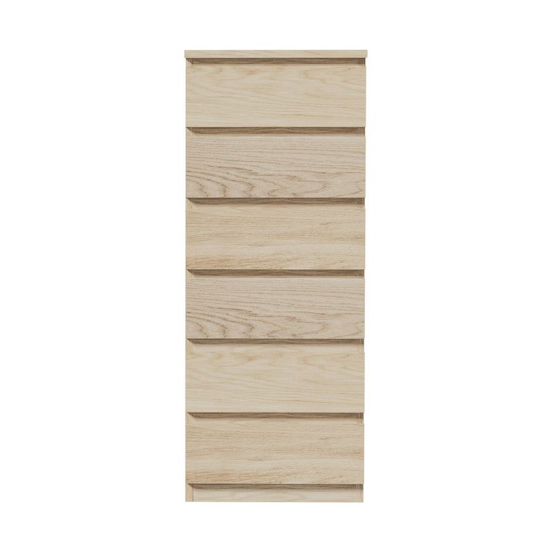 Oikiture 6 Chest of Drawers Tallboy Dresser Table Natural