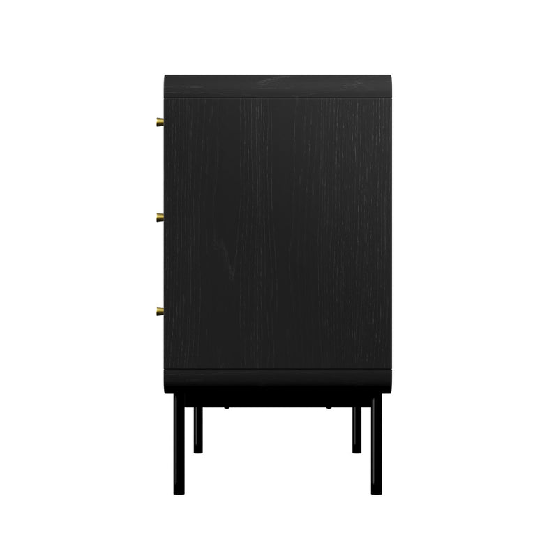Oikiture 6 Chest of Drawers Tallboy Storage Cabinet Dresser Black