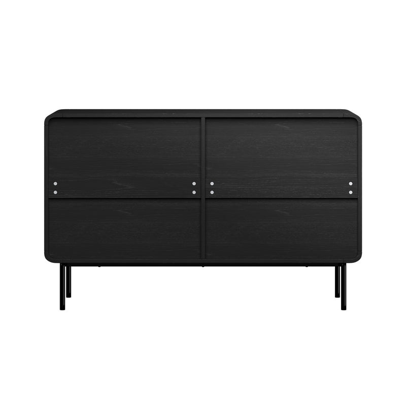 Oikiture 6 Chest of Drawers Tallboy Storage Cabinet Dresser Black