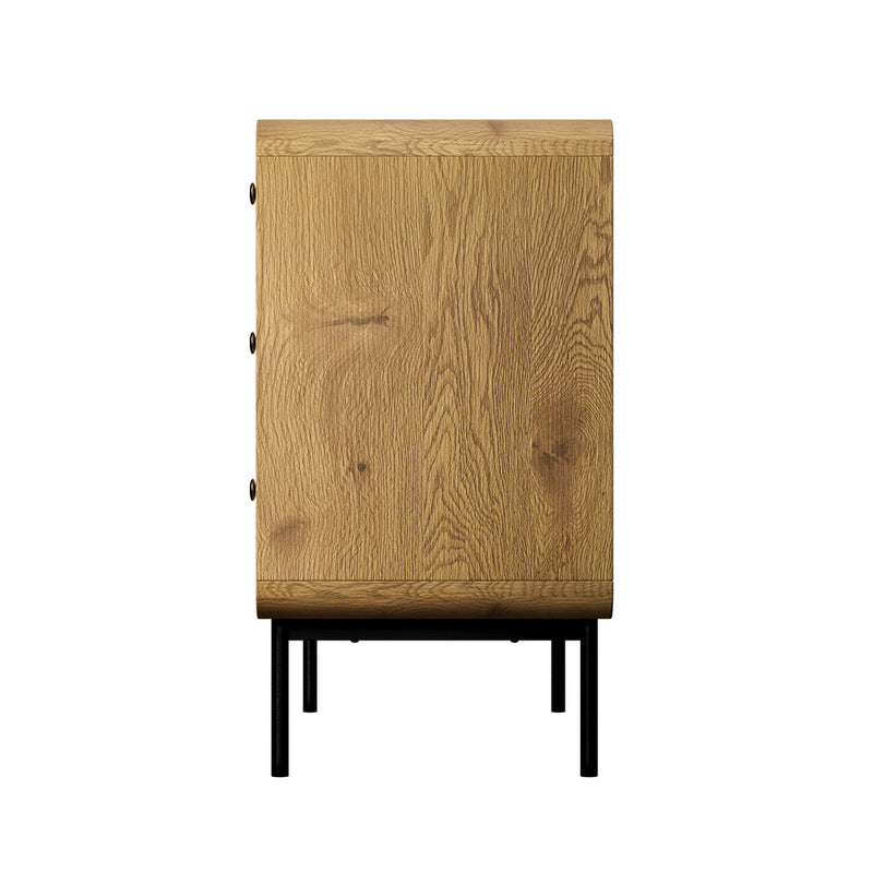 Oikiture 6 Chest of Drawers Tallboy Storage Cabinet Dresser Natural