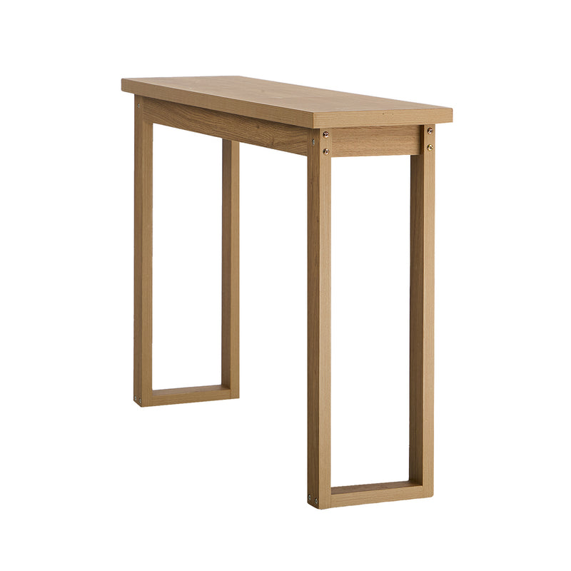 Oikiture Console Table Narrow Hall Entryway Desk Table Display Shelf