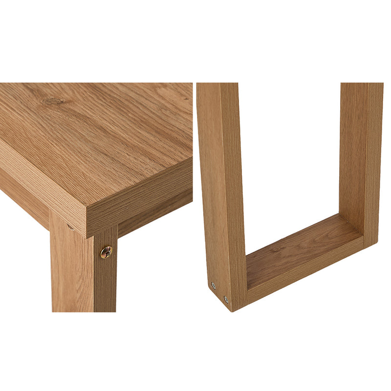 Oikiture Console Table Narrow Hall Entryway Desk Table Display Shelf