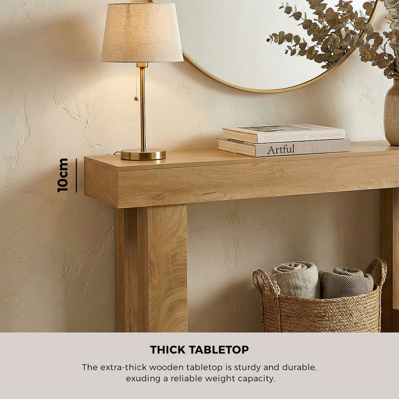 Oikiture Console Table Hallway Narrow Sofa Side Desk Storage Rack