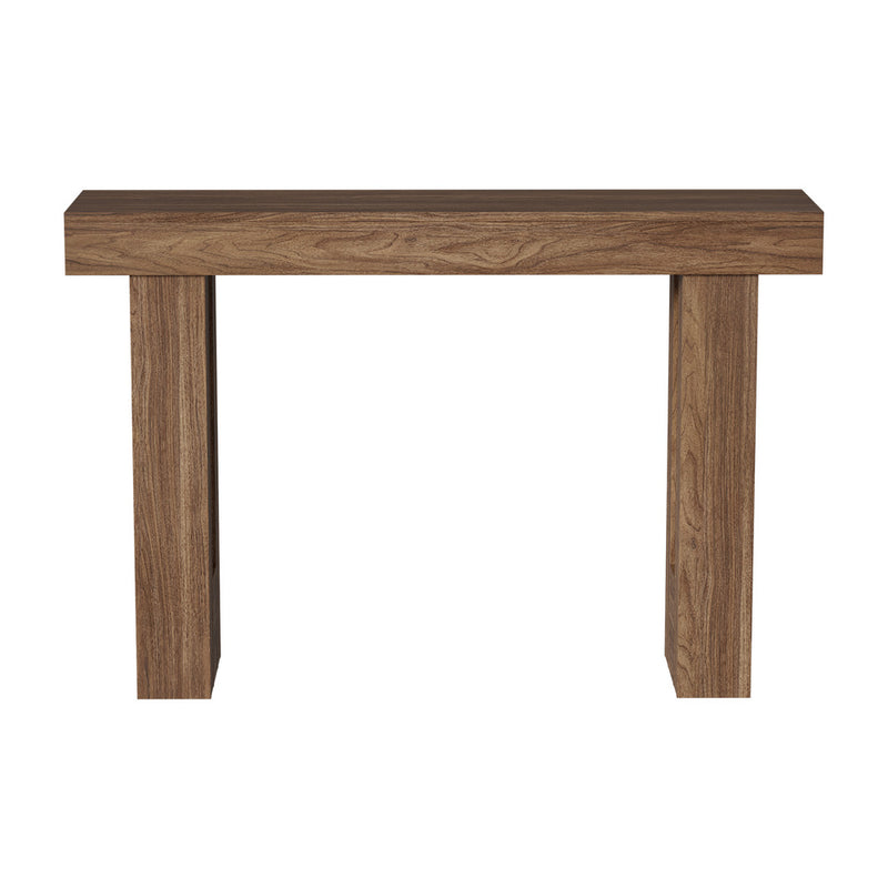 Oikiture Console Table Rack Walnut