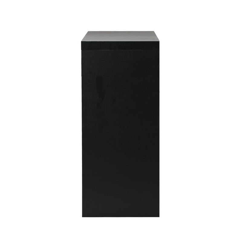 Oikiture Console Table with Drawer Black