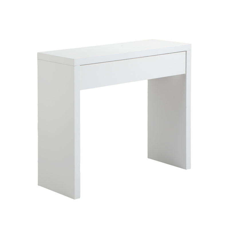 Oikiture Console Table with Drawer White