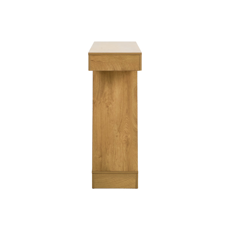 Oikiture Console Table Hallway Narrow Table Entryway Display Shelf