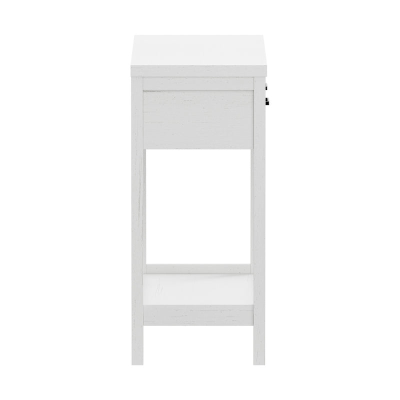 Oikiture Console Table 2 Drawers Hallway Entryway Furniture White