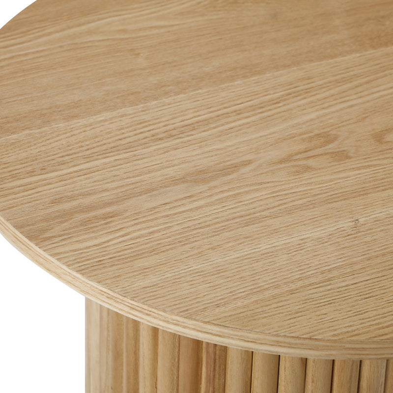 Oikiture Coffee Table Side End Tables Natural