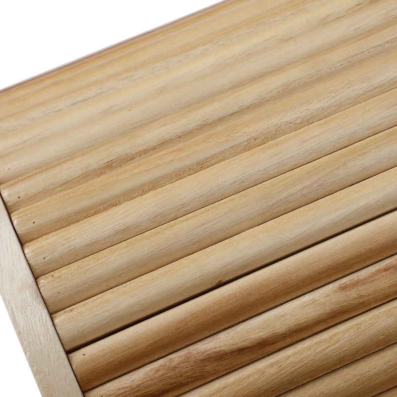 Oikiture Coffee Table Side End Tables Natural