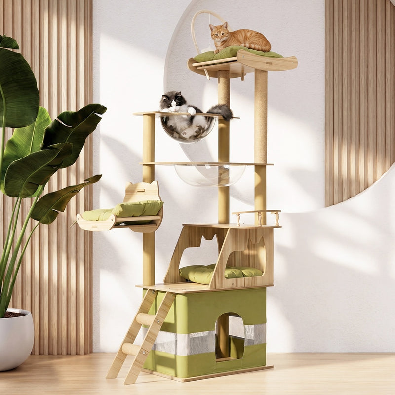 Alopet Cat Tree Tower Scratching Post Condo House Bed Furniture 190cm