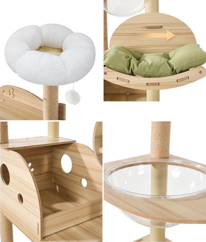 Alopet Cat Tree Scratching Post Condo House Bed Furniture 203cm
