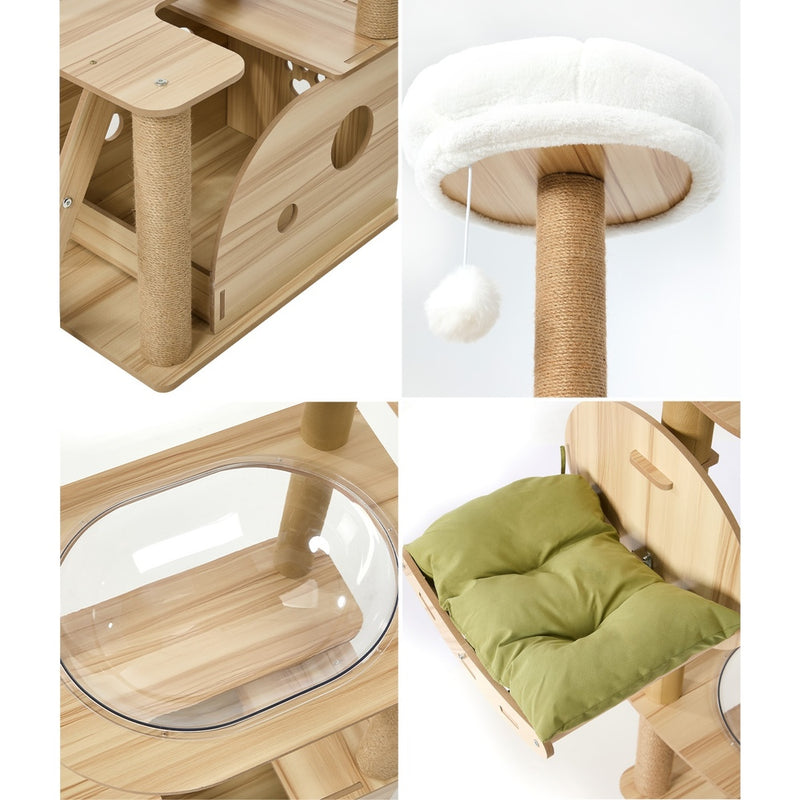 Alopet 175cm Cat Tree Scratch Post Large Multi-Level Condo