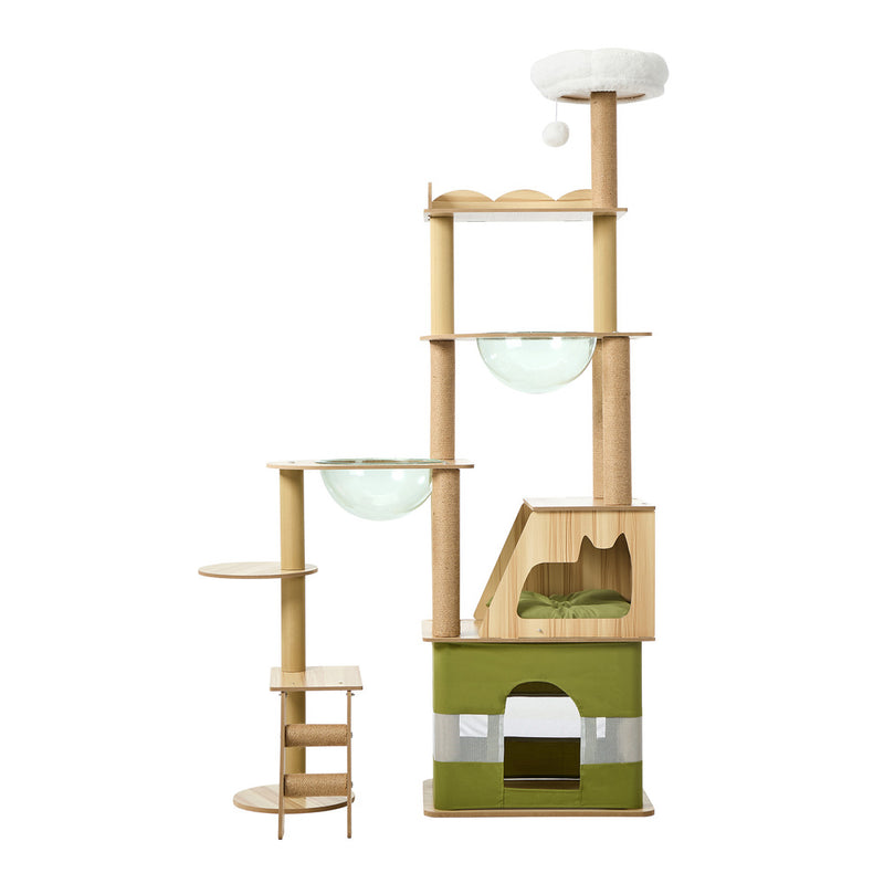 Alopet 183cm Cat Tree Large Multi-Level Condo Capsule Bowl