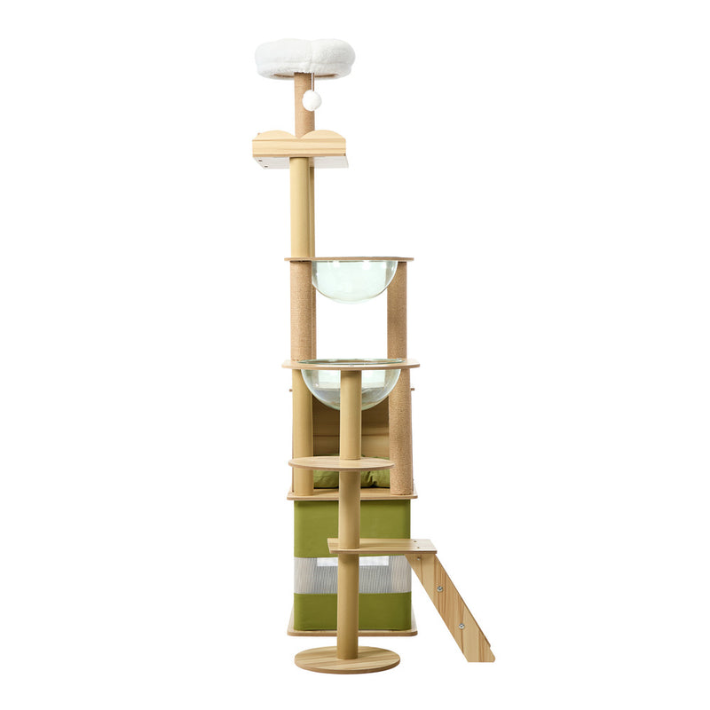 Alopet 183cm Cat Tree Large Multi-Level Condo Capsule Bowl