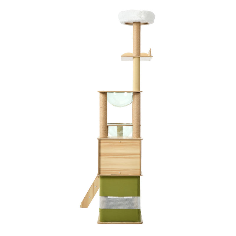 Alopet 183cm Cat Tree Large Multi-Level Condo Capsule Bowl