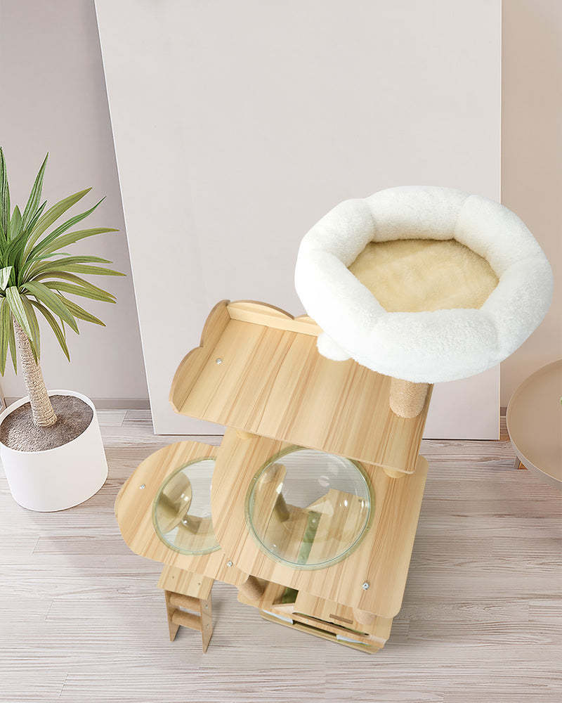 Alopet 183cm Cat Tree Large Multi-Level Condo Capsule Bowl