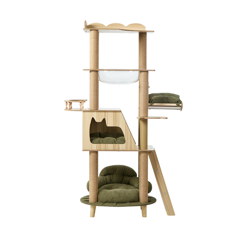 Alopet 152cm Cat Tree Sofa Bed Condo Clear Capsule Bowl Scratch Post