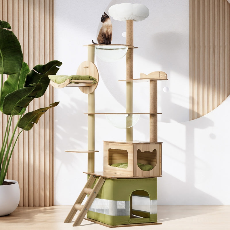 Alopet Cat Tree Tower Scratching Post 196cm Condo House Bed Furniture
