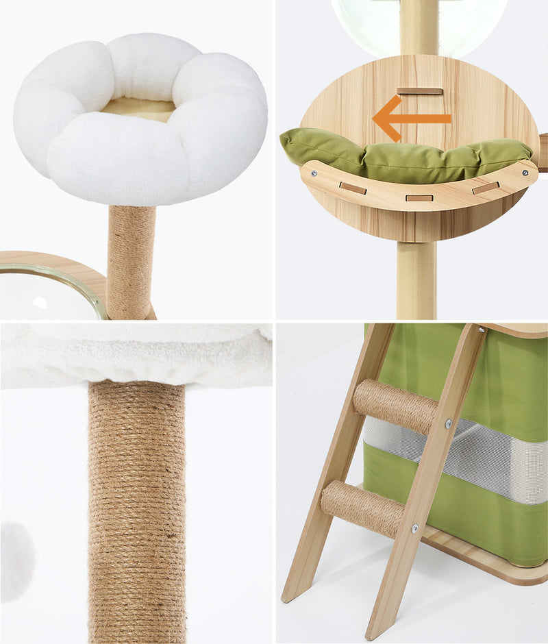 Alopet Cat Tree Tower Scratching Post 196cm Condo House Bed Furniture