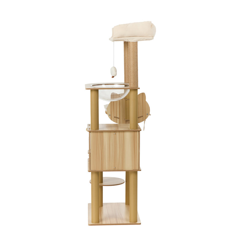 Alopet Cat Tree Tower Scratching Post Cats Condo House Bed Wood 150cm