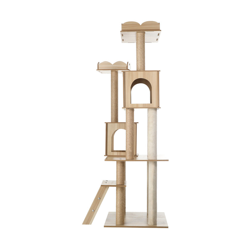 Alopet Cat Tree Tower Scratching Post Wood Condo 161cm