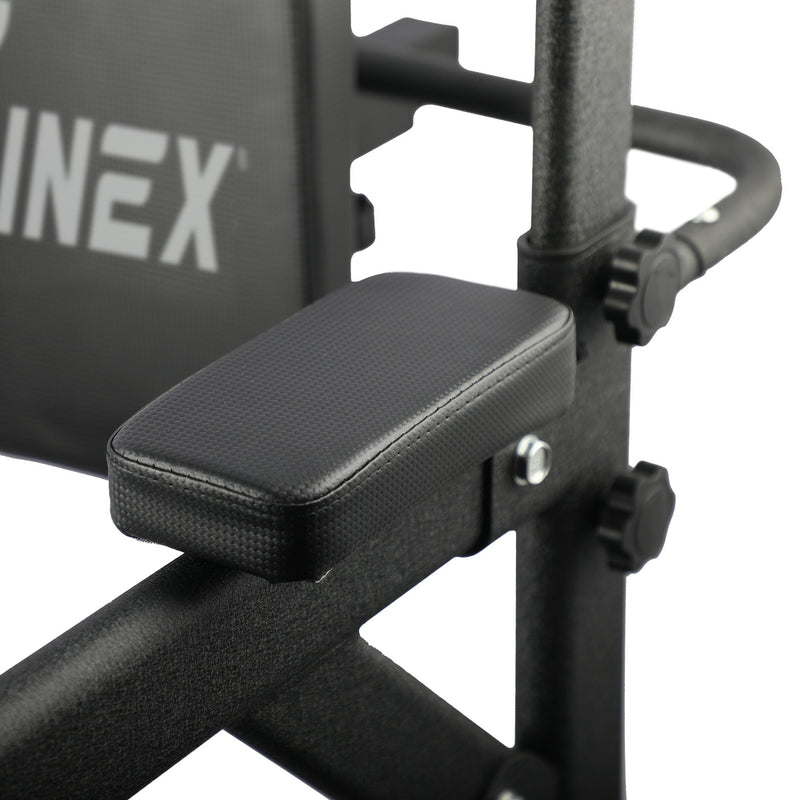 Finex Chin Up Tower Weight Bench Push Pull Up Knee Raise