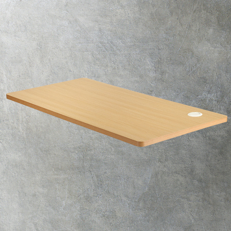 Oikiture Standing Desk Top with Drilled Hole OAK 150x75cm