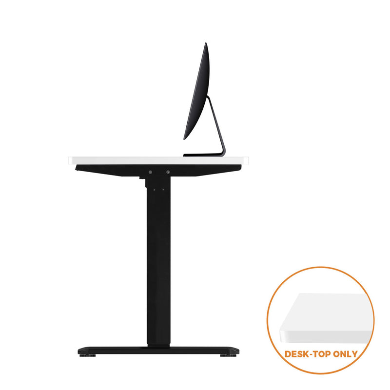 Oikiture Standing Desk Top with Drilled Hole White 150x75cm