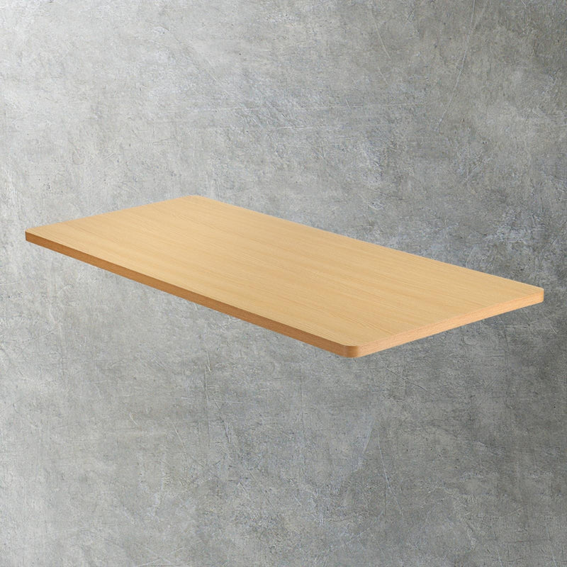 Oikiture Standing Desk Top with Drilled Hole OAK 160x75cm