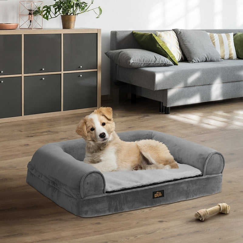 Alopet Pet Bed Memory Foam Orthopedic Removable Cover XX Large