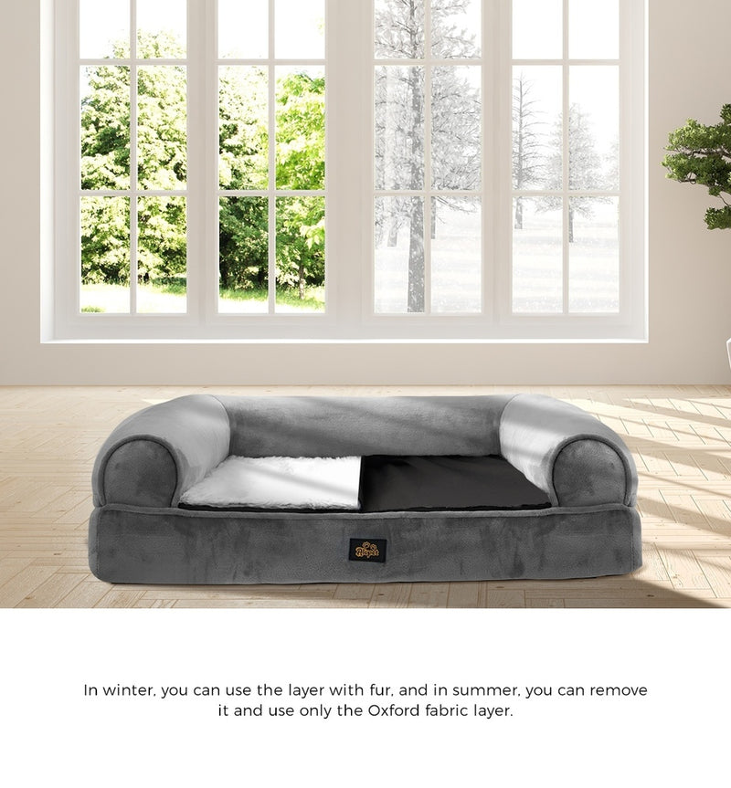 Alopet Pet Bed Memory Foam Orthopedic Removable Cover XX Large