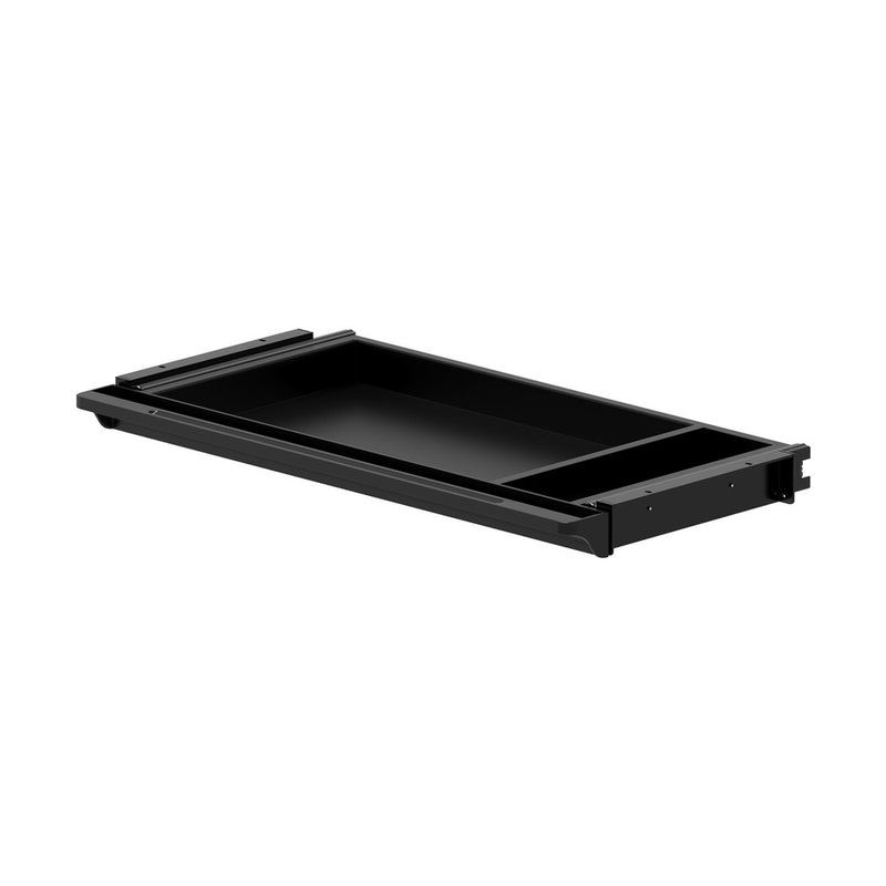 Oikiture Under Desk Drawer Pull-Out Drawer Sliding Tray Black