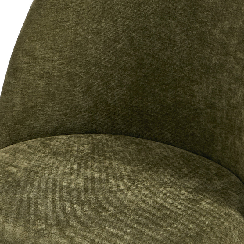 Oikiture 2x Dining Chairs Accent Chair Armchair Kitchen Linen Green