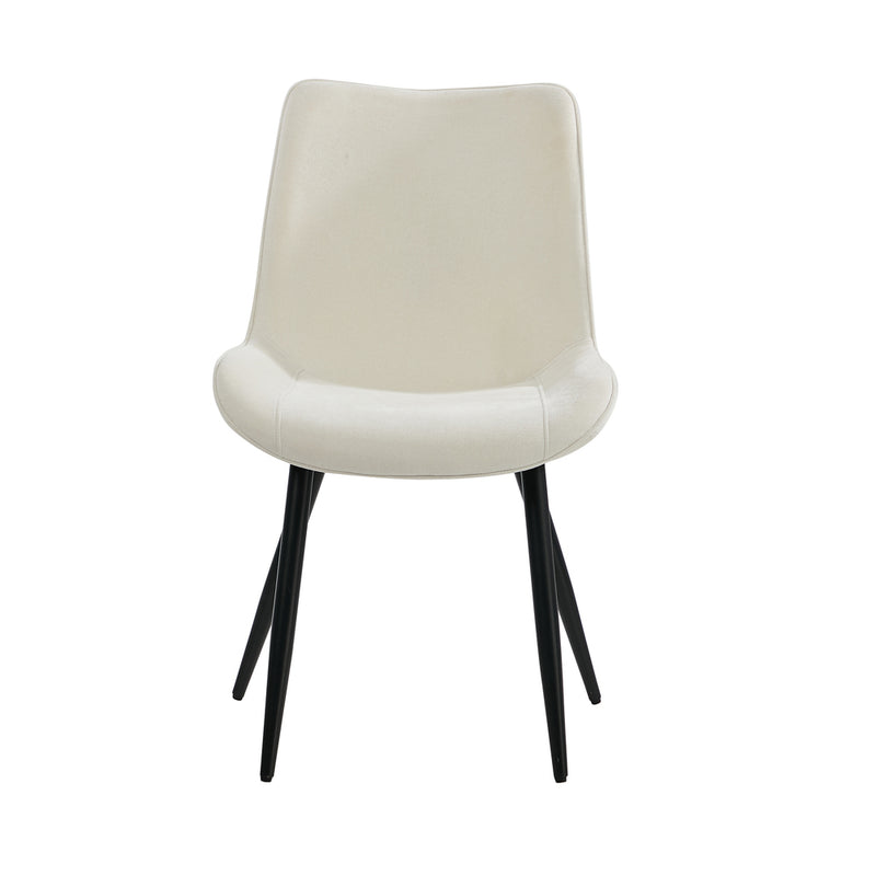 Oikiture 2x Accent Dining Chairs Upholstered Linen Fabric Green