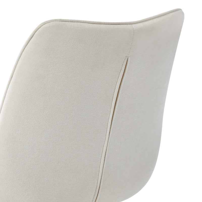 Oikiture 2x Accent Dining Chairs Upholstered Linen Fabric Green