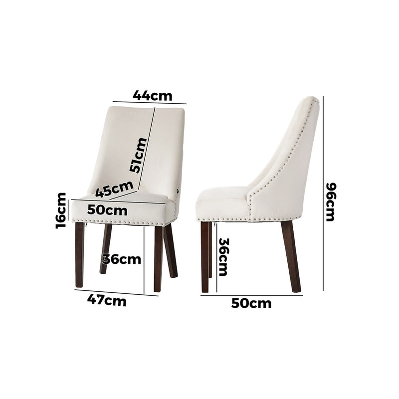 Oikiture 2PCs PU Leather Dining Chair Kitchen Padded Seat Design Black