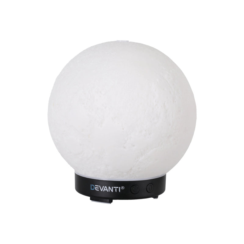 Devanti Ultrasonic Aroma Diffuser Aromatherapy Moon Lamp 100ml