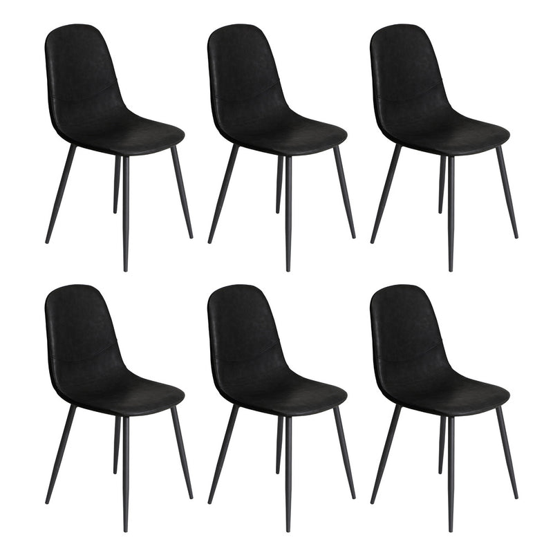 Oikiture 6-Seater Dining Set 1.4m Rectangular Table and Chairs